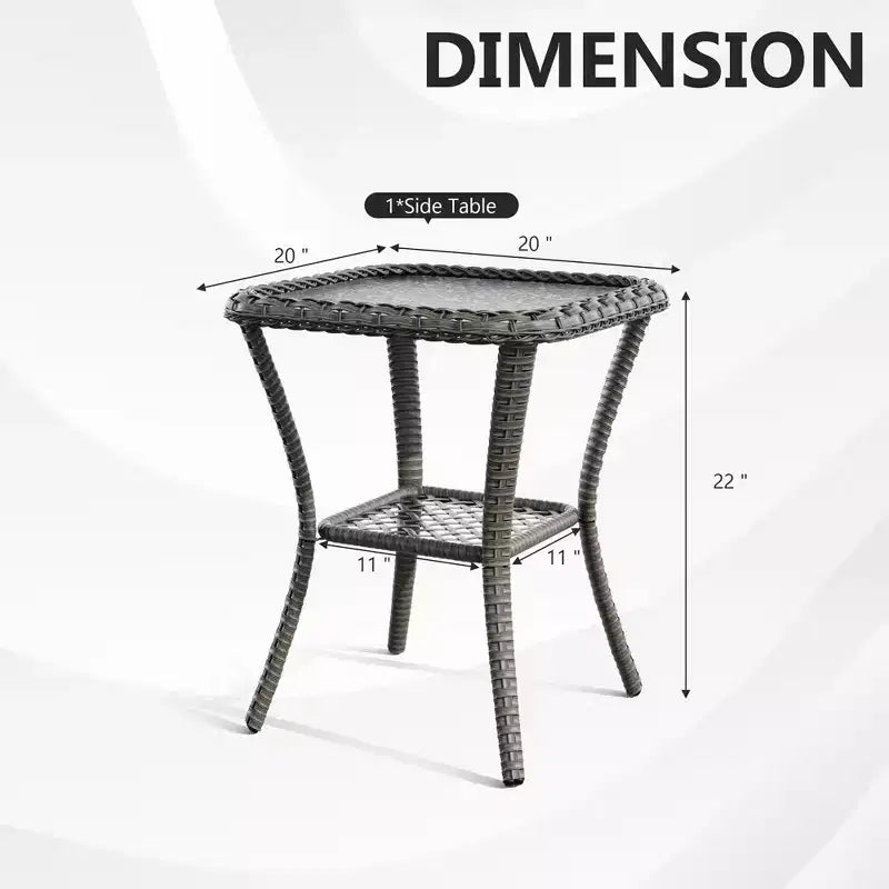 UPTIOT Premium Outdoor Patio Lounge Set with Ergonomic Design and All-Weather Comfort