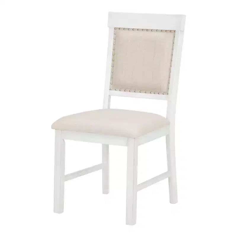 Farmhouse Kitchen Table Set for 4, Wooden Extendable Round Dining Table Set and 4 Upholstered Chairs, Retro Dining Set for Kitchen