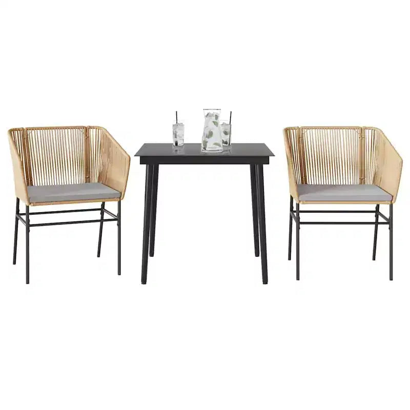 vidaXL Garden Dining Set with Cushions in Different Colors and Sizes