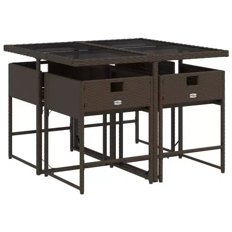 vidaXL Garden Dining Set with Cushions in Various Colors and Materials