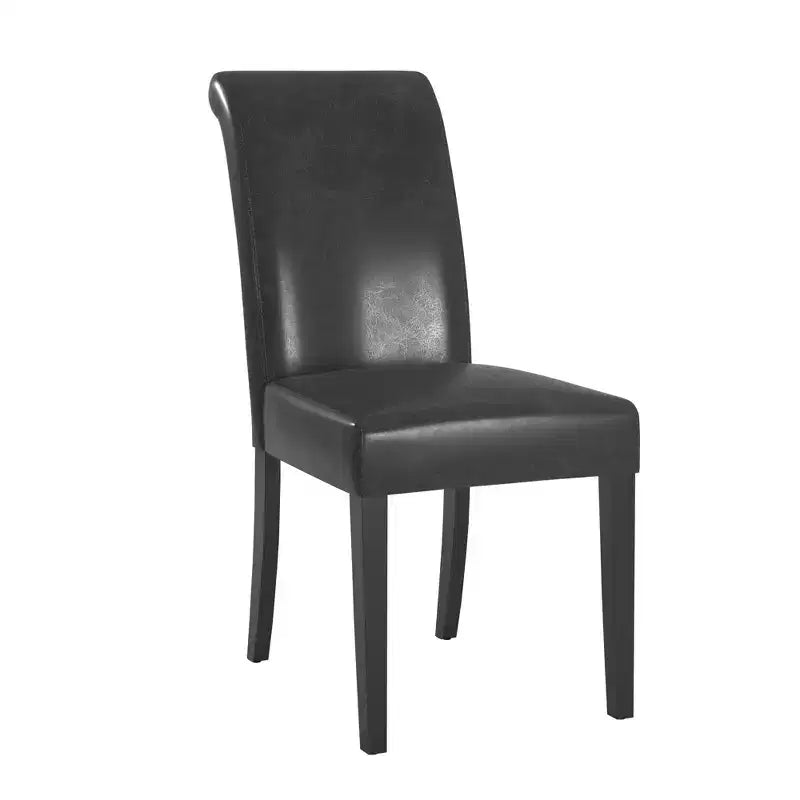 Salido Dining Set - 5-Piece - Black Vinyl - iNSPIRE Q
