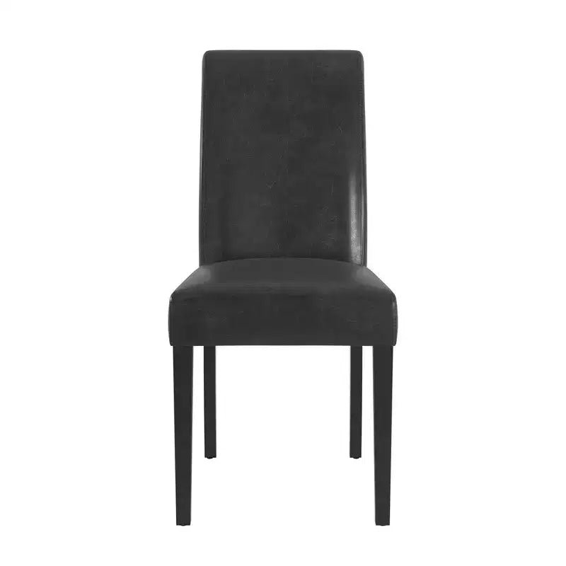 Salido Dining Set - 5-Piece - Black Vinyl - iNSPIRE Q