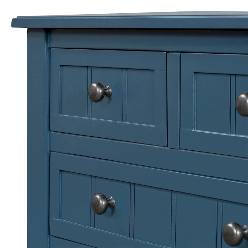 Console avec 3 tiroirs de rangement et étagère inférieure