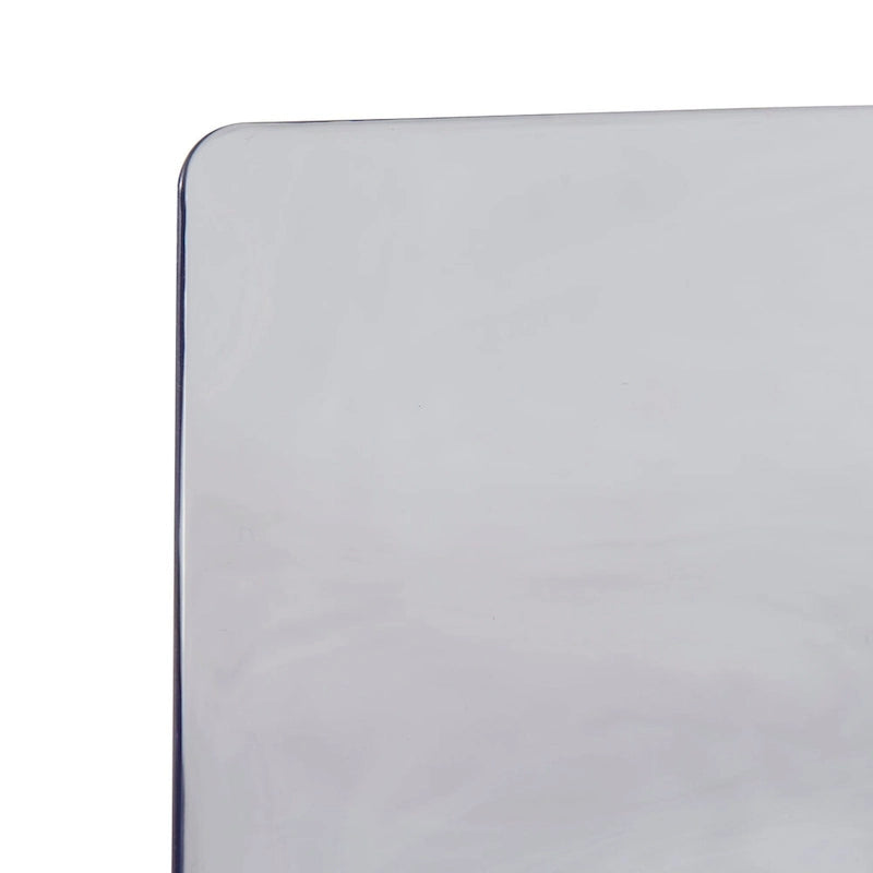 Chaise de salle à manger en acrylique avec pieds chromés, design moderne à ondulations