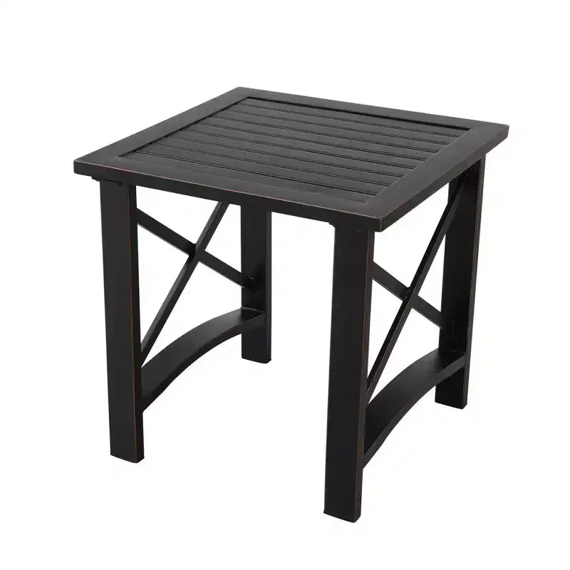 3pc Outdoor Metal Conversation Set with Cushions - Patio Festival