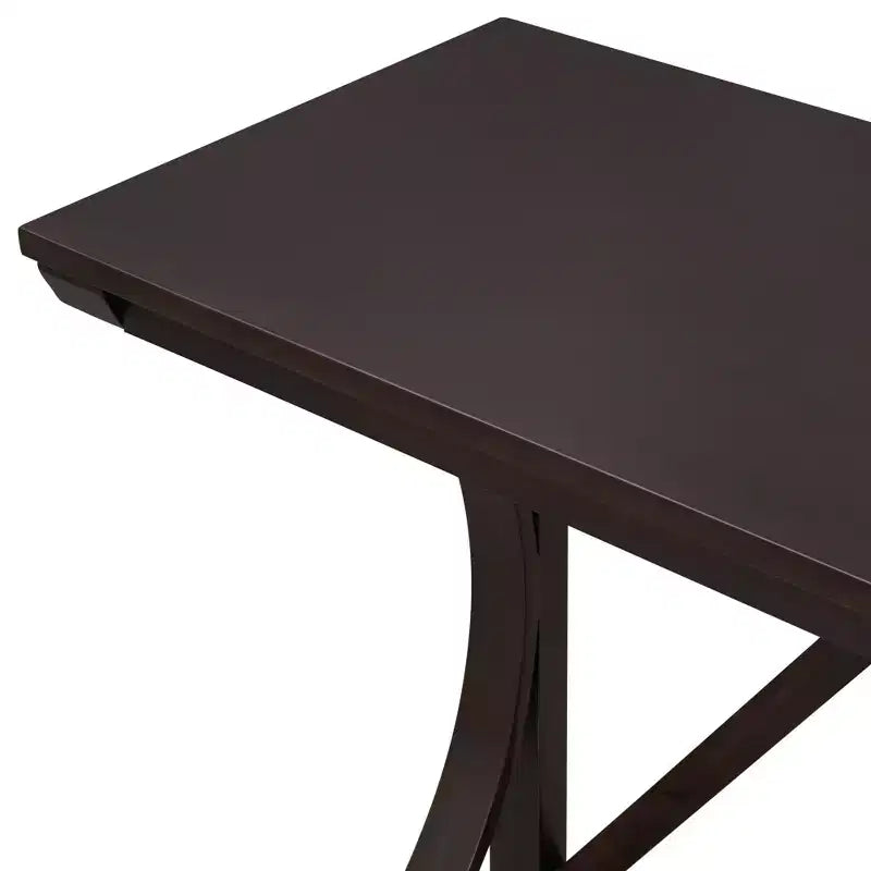 Farmhouse 3-Piece Counter Height Dining Table Set with USB Port and Upholstered Stools-ModernLuxe
