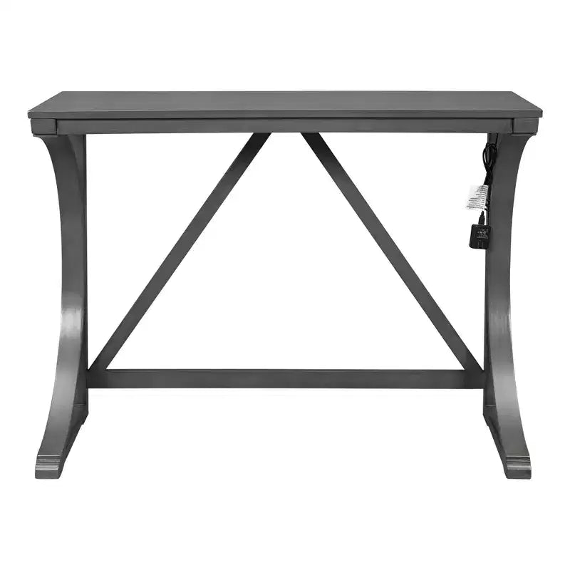 Farmhouse 3-Piece Counter Height Dining Table Set with USB Port and Upholstered Stools-ModernLuxe