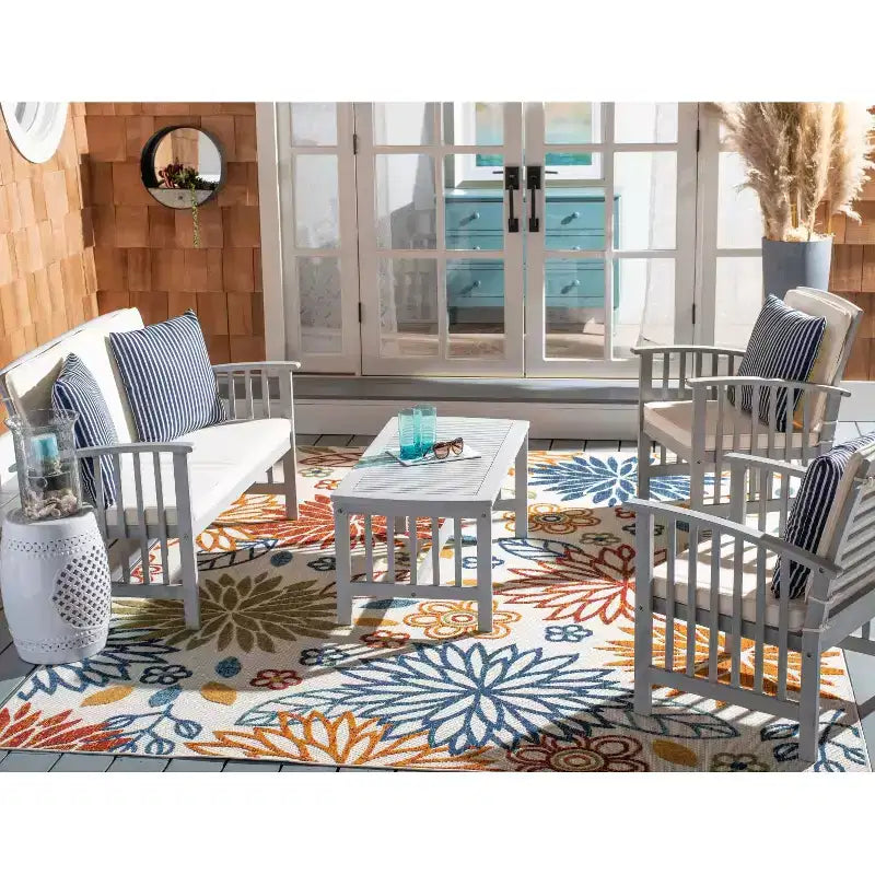 Rocklin 4 Piece Patio Set - Indoor/Outdoor - PAT7007 - Safavieh