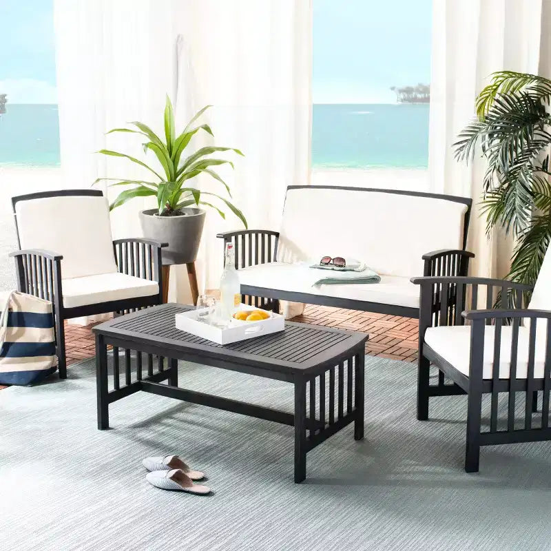 Rocklin 4 Piece Patio Set - Indoor/Outdoor - PAT7007 - Safavieh