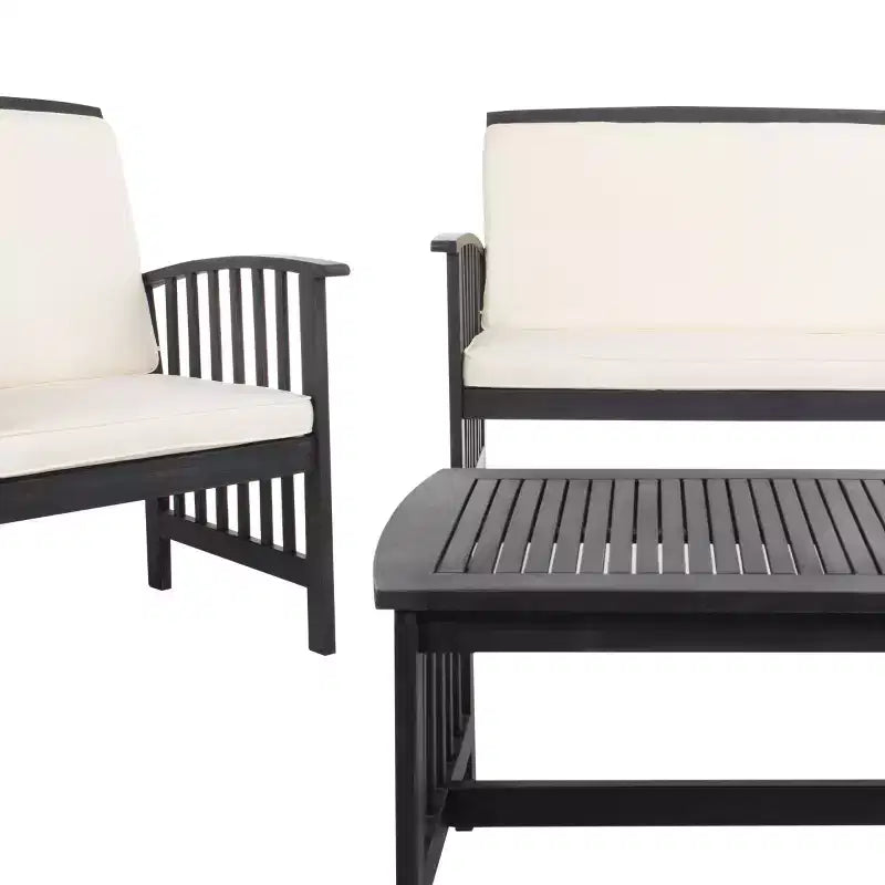 Rocklin 4 Piece Patio Set - Indoor/Outdoor - PAT7007 - Safavieh
