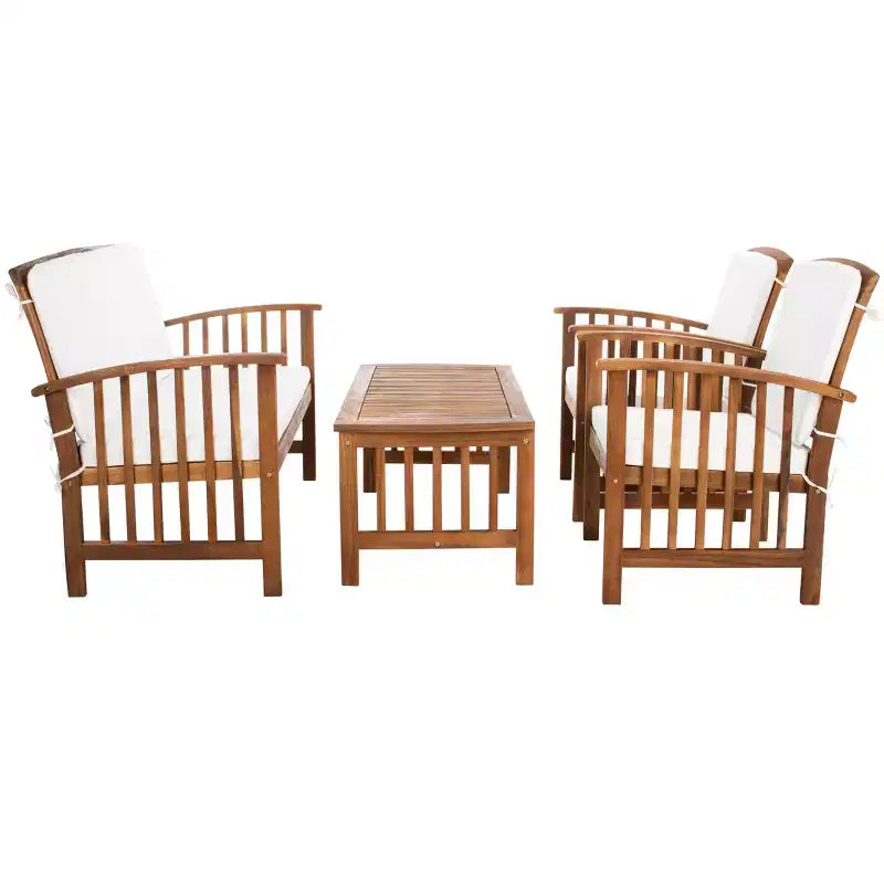 Rocklin 4 Piece Patio Set - Indoor/Outdoor - PAT7007 - Safavieh