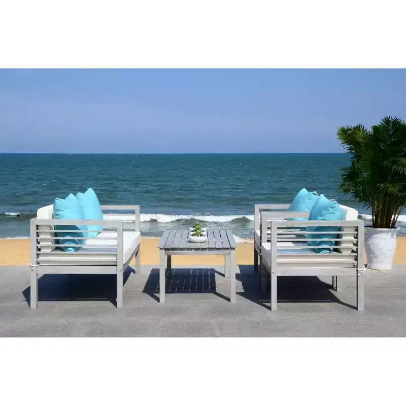 Alda 4 Piece Patio Set - Indoor/Outdoor - PAT7033 - Safavieh