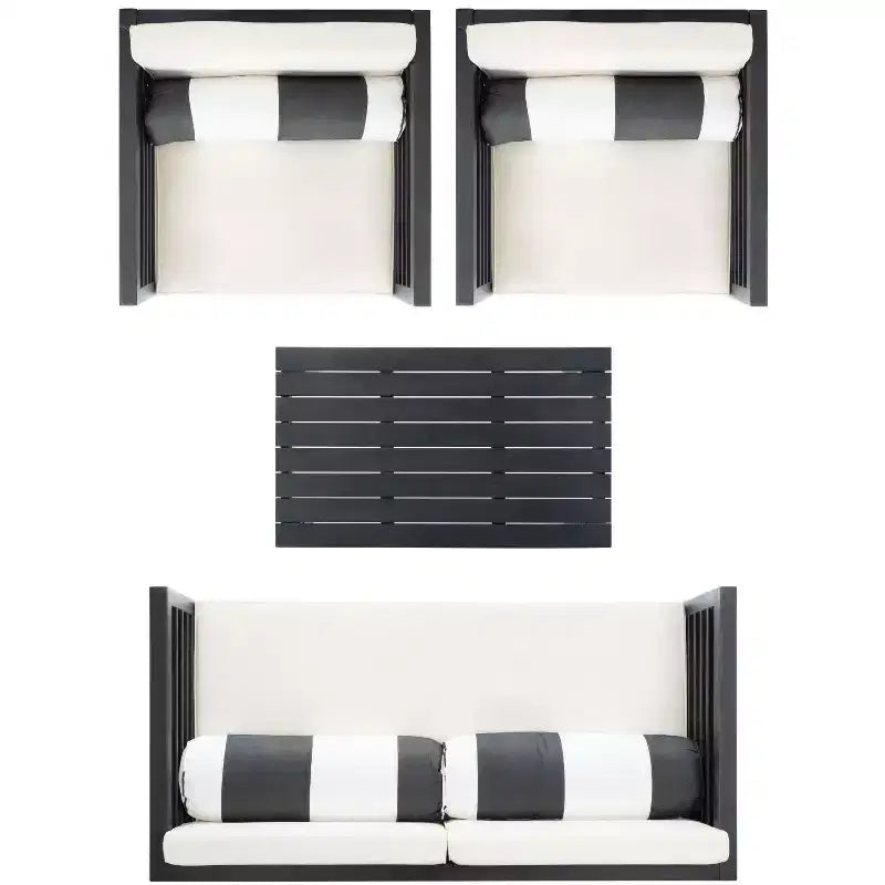 Alda 4 Piece Patio Set - Indoor/Outdoor - PAT7033 - Safavieh