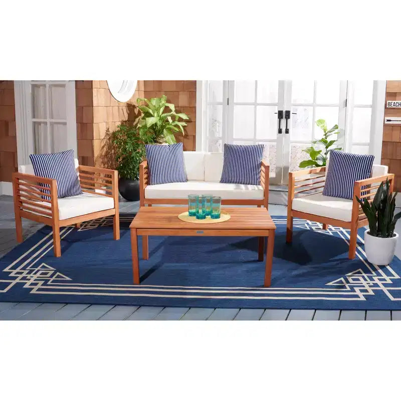 Alda 4 Piece Patio Set - Indoor/Outdoor - PAT7033 - Safavieh