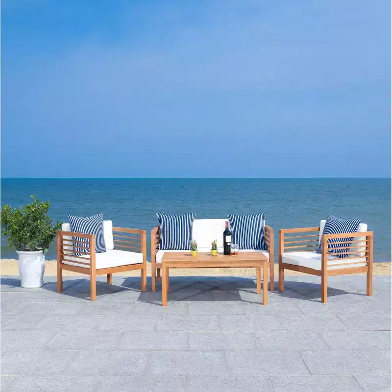Alda 4 Piece Patio Set - Indoor/Outdoor - PAT7033 - Safavieh