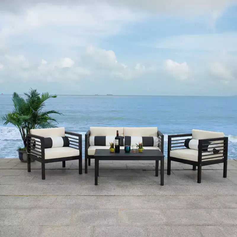 Alda 4 Piece Patio Set - Indoor/Outdoor - PAT7033 - Safavieh