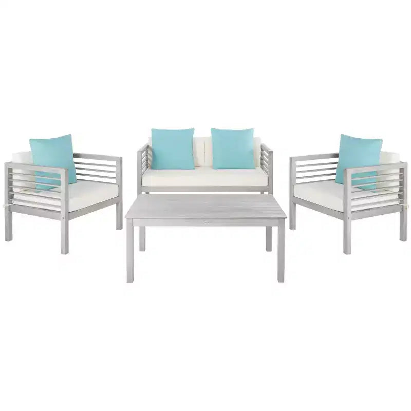 Alda Ensemble Patio 4 pièces - Intérieur/Extérieur - PAT7033 - Safavieh