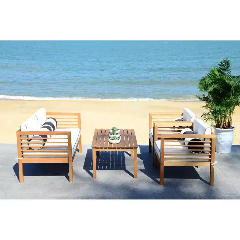 Alda Ensemble Patio 4 pièces - Intérieur/Extérieur - PAT7033 - Safavieh