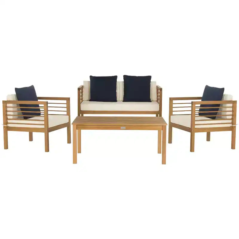 Alda Ensemble Patio 4 pièces - Intérieur/Extérieur - PAT7033 - Safavieh