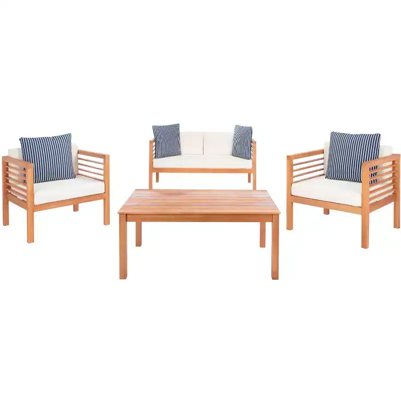 Alda Ensemble Patio 4 pièces - Intérieur/Extérieur - PAT7033 - Safavieh