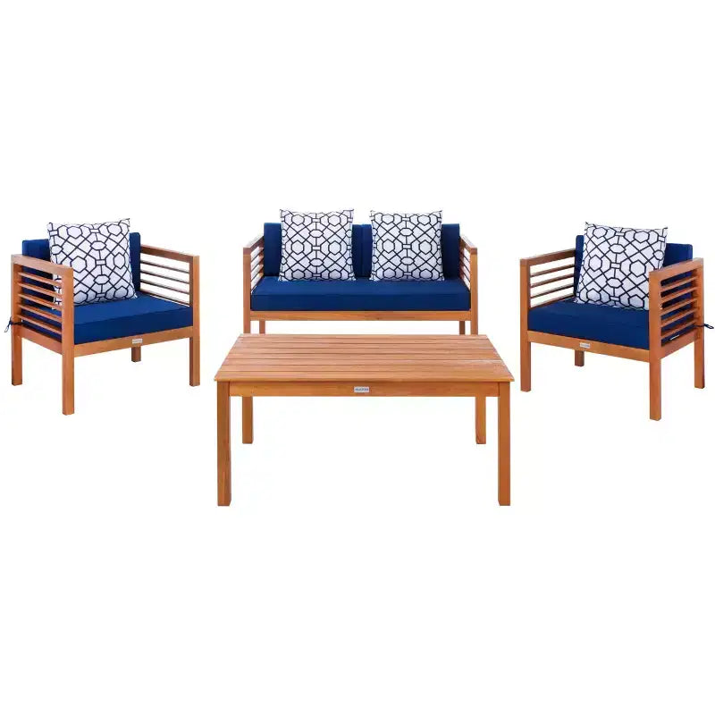 Alda Ensemble Patio 4 pièces - Intérieur/Extérieur - PAT7033 - Safavieh
