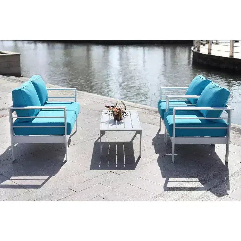 Nason 4 Piece Living Set - Indoor/Outdoor - PAT2516 - Safavieh
