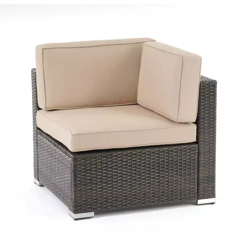 GODEER 7pc Wicker Outdoor Conversation Set