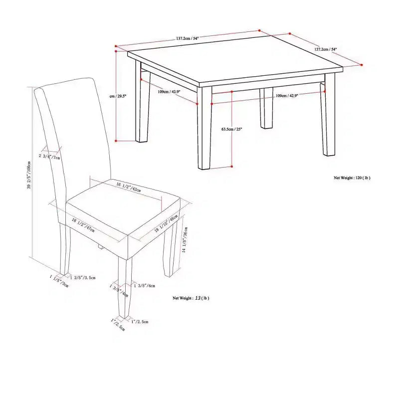 WyndenHall 9pc Normandy Dining Set