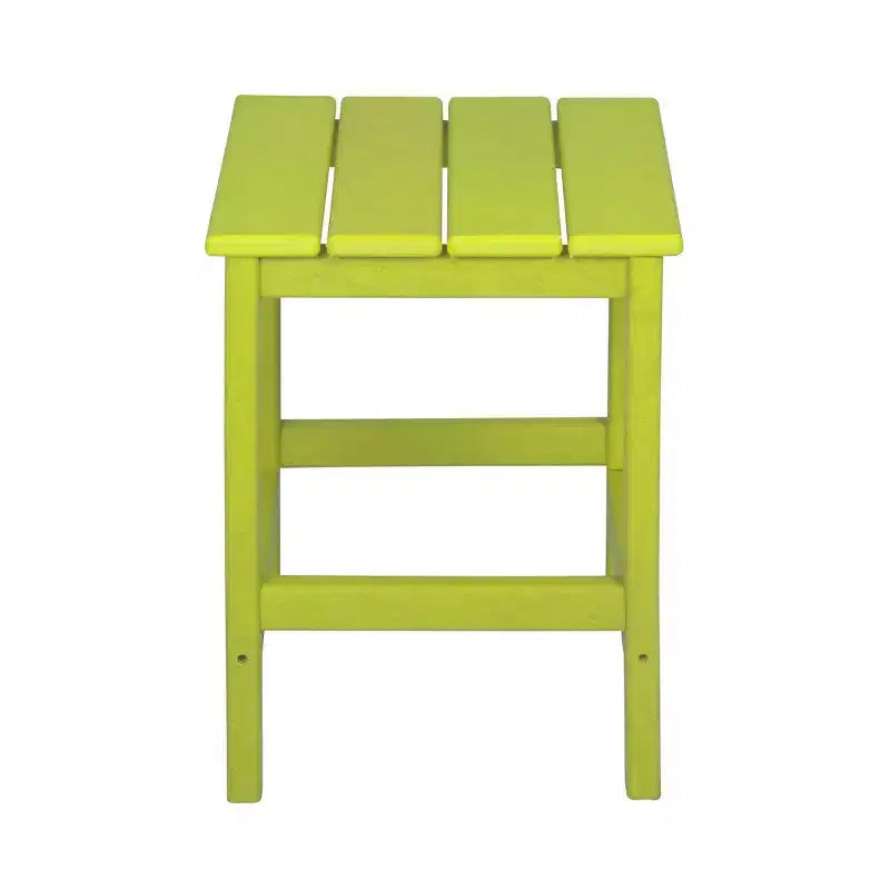 WestinTrends 2 Pieces Poly Outdoor Patio Chaise Lounge Chair with Side Table Set