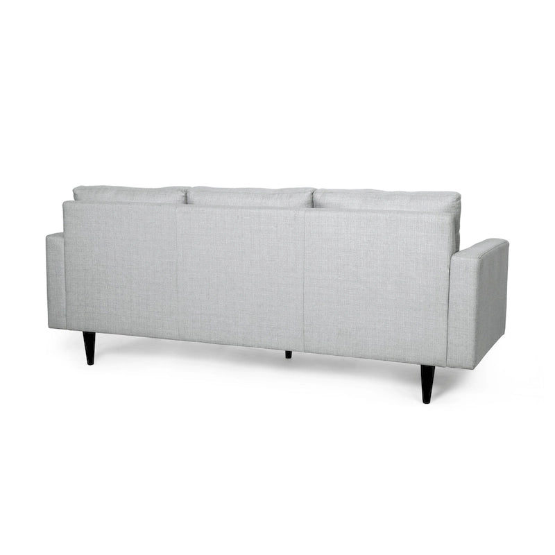 Canapé contemporain 3 places en tissu capitonné