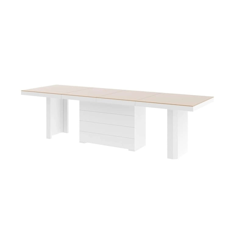 Table à manger moderne extensible laquée
