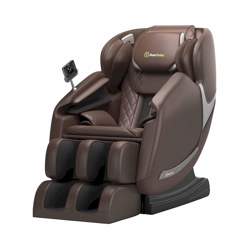 Fauteuil de massage zéro gravité intégral avec rail en S à double cœur et contrôle par application