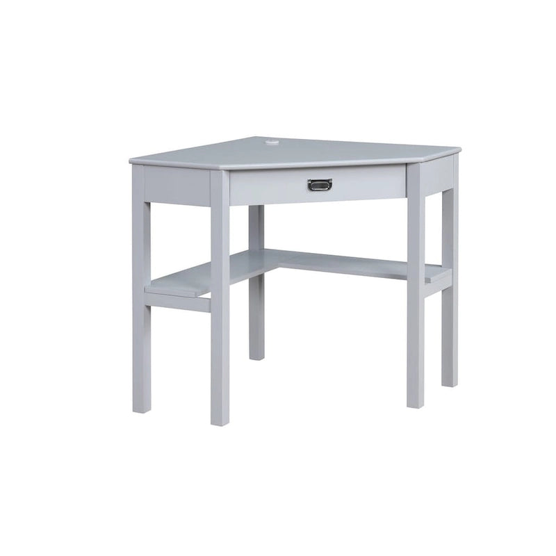 Bureau d'angle style campagne avec tablette clavier