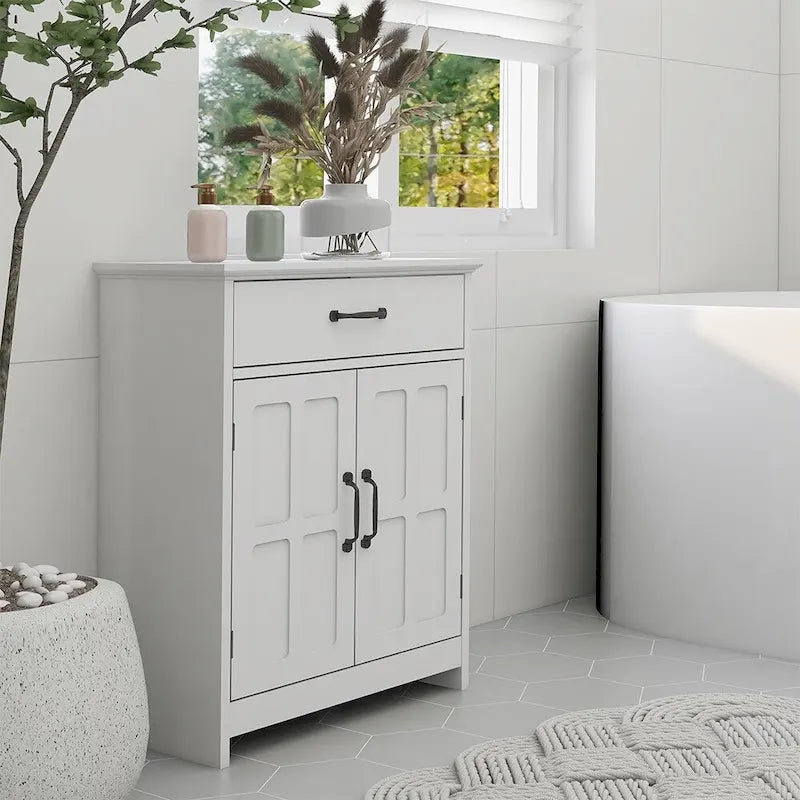 Meuble de salle de bain sur pied, Armoire de rangement