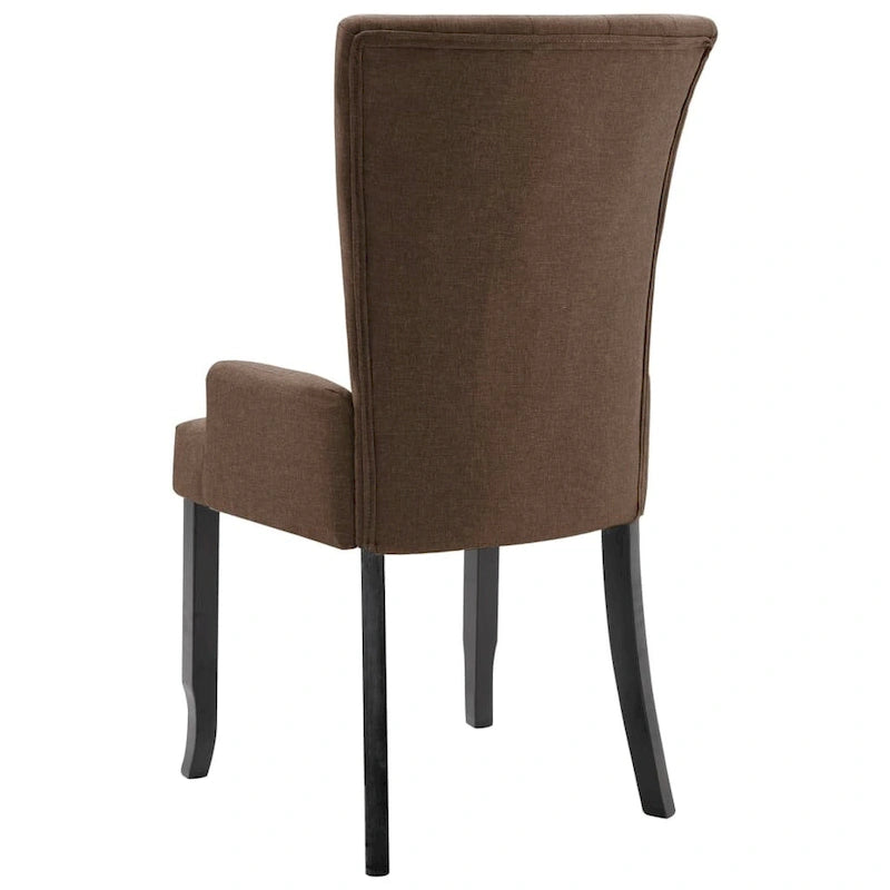 Chaises de salle à manger avec accoudoirs, tissu multicolore - 54,1 x 55,9 x 105,9 cm