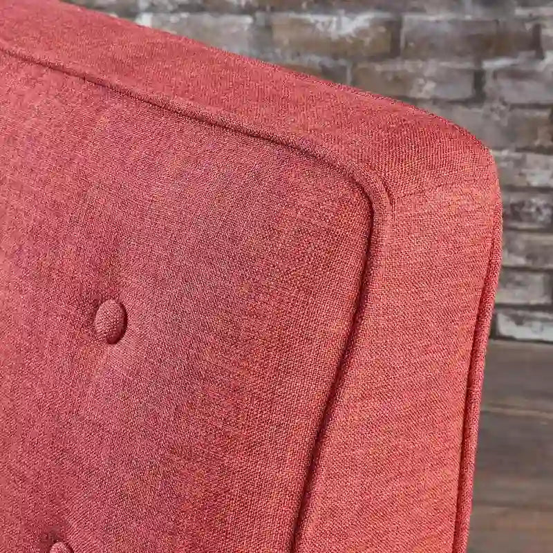 Fauteuil inclinable en tissu de style Mid-Century avec pieds en bouleau