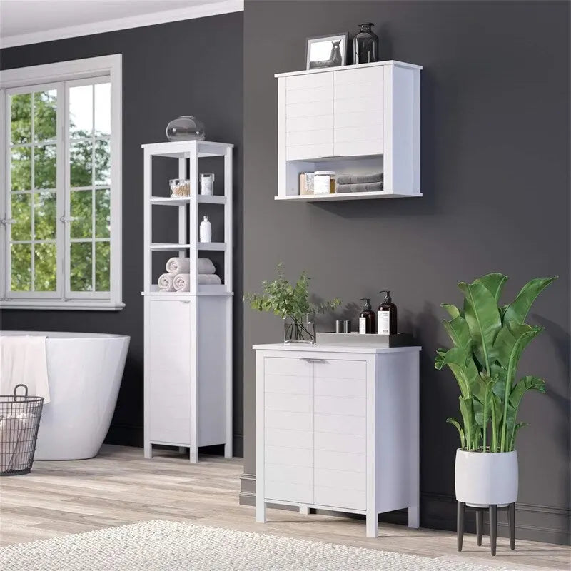 Meuble de rangement de salle de bain sur pied