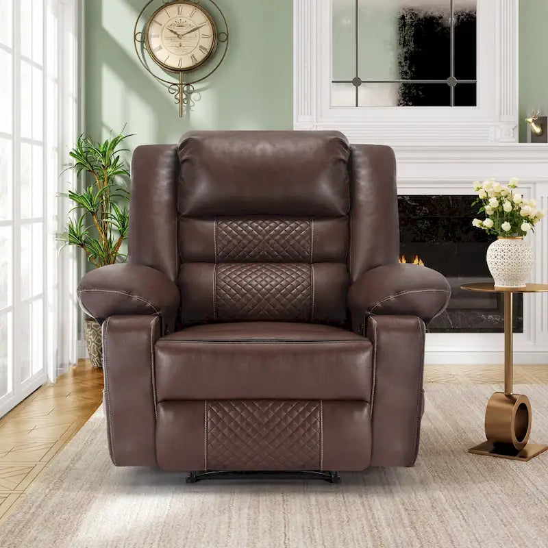 Fauteuil inclinable de massage en cuir respirant Canapé inclinable manuel pour salon