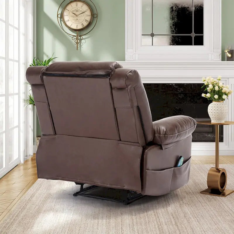 Fauteuil inclinable de massage en cuir respirant Canapé inclinable manuel pour salon