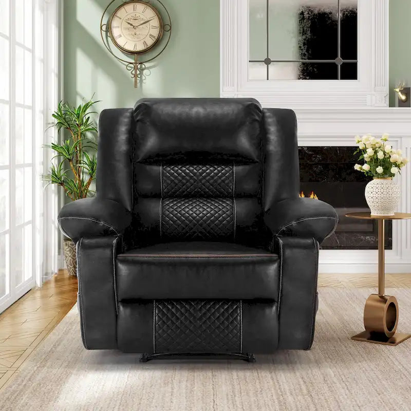 Fauteuil inclinable de massage en cuir respirant Canapé inclinable manuel pour salon