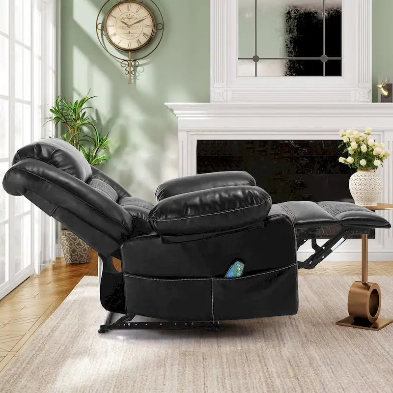 Fauteuil inclinable de massage en cuir respirant Canapé inclinable manuel pour salon